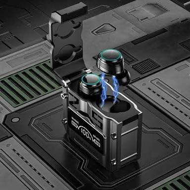 M25 TWS Bluetooth Earbuds ⚡ | LED Power Display | Mic