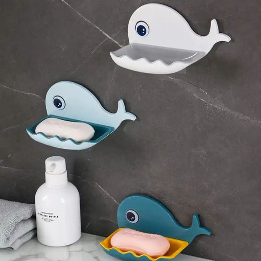 🐟 Fish-Shaped Soap Box 🧼 | Wall-Mounted Bathroom Rack